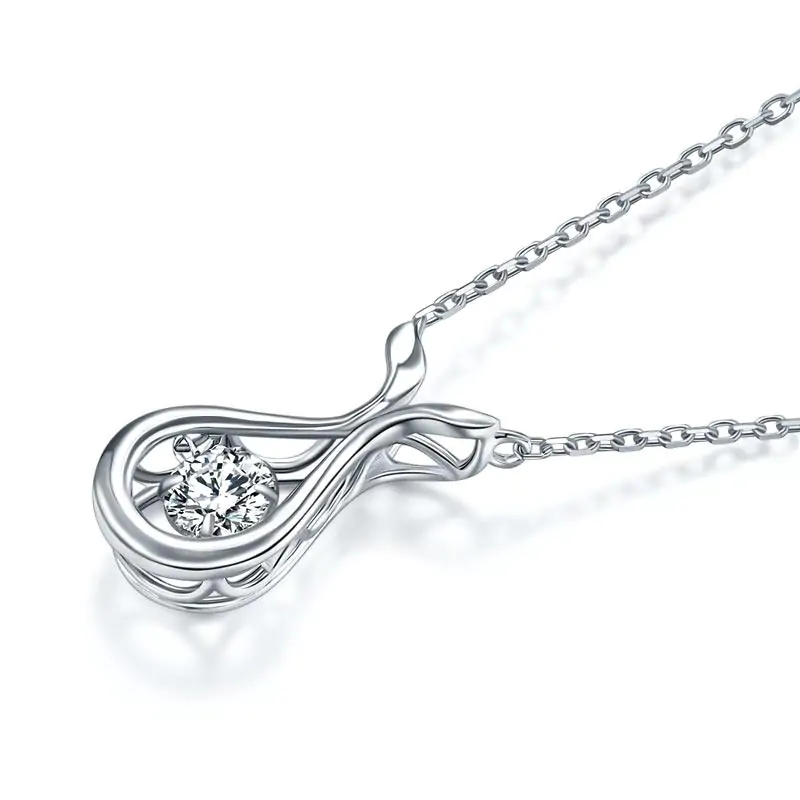 Dancing Stone Water Drop Necklace - Image 5