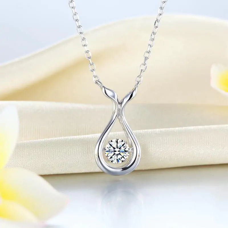 Dancing Stone Water Drop Necklace - Image 3