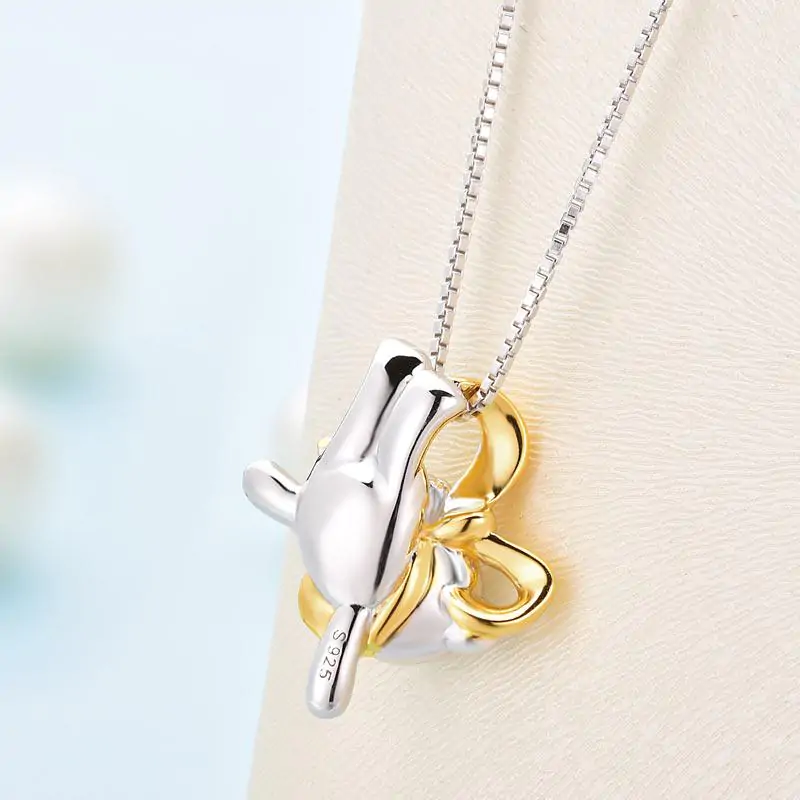 Lovely Bear Pendant Necklace 925 Sterling Silve - Image 6