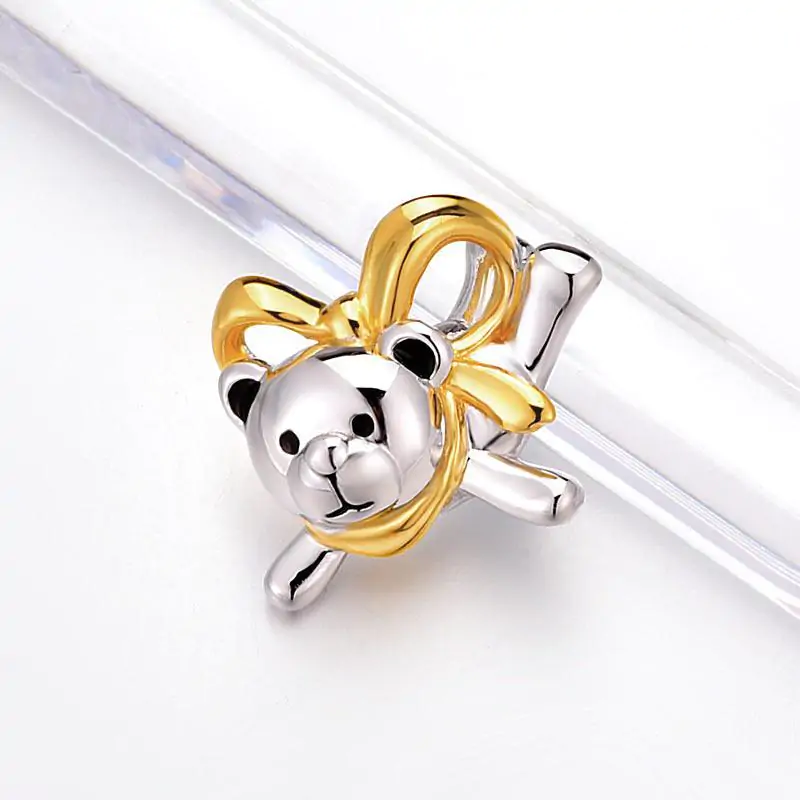 Lovely Bear Pendant Necklace 925 Sterling Silve - Image 3