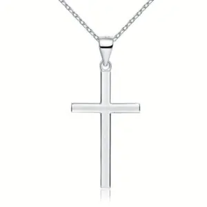 Cross Pendant Necklace Solid