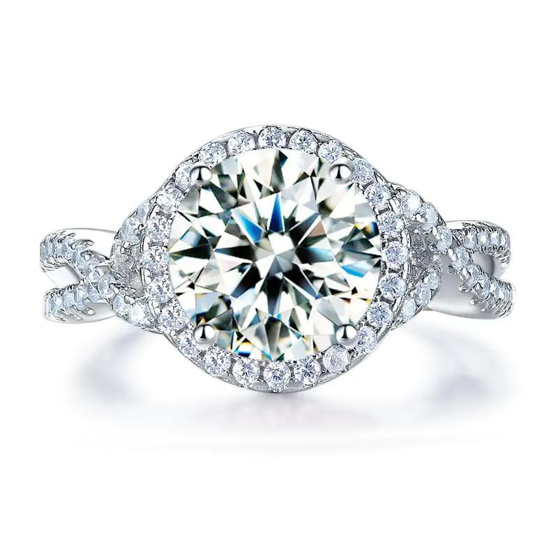 3 Carat Created Diamond Promise Ring - Image 2
