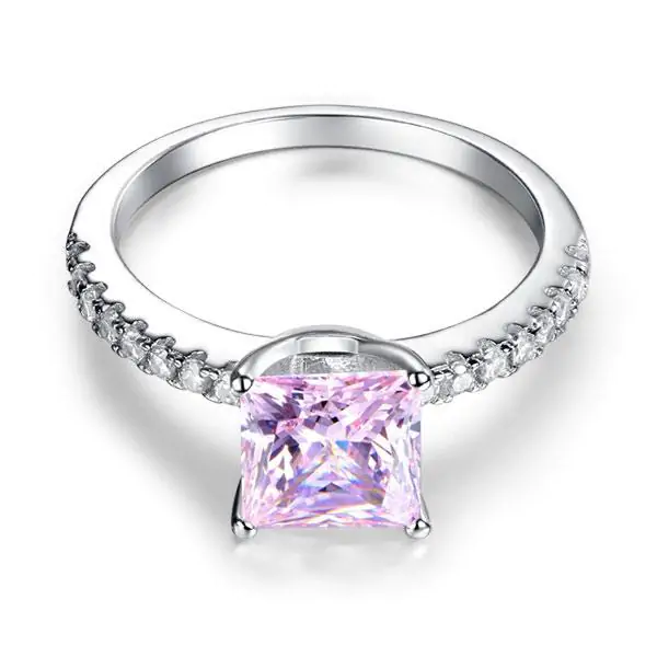 1.5 Ct Pink Created Diamond Ring - Image 3