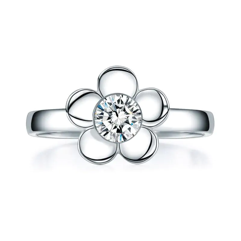Solid 925 Sterling Silver 2-Pcs Butterfly Flower Ring Set - Image 11