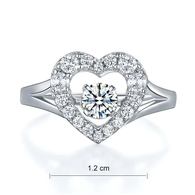 Dancing Stone Heart Ring - Image 4
