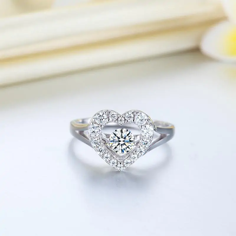 Dancing Stone Heart Ring - Image 7