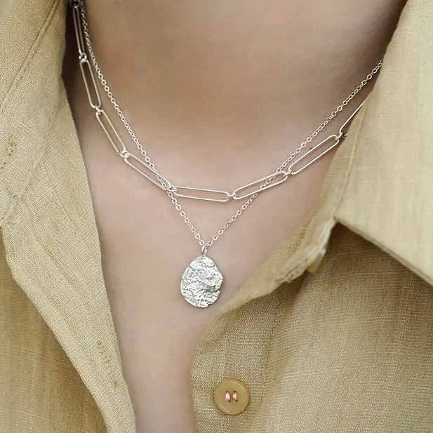 Hollow Chian 925 Sterling Silver Choker Necklace - Image 3