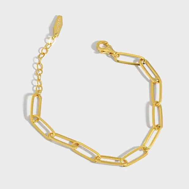 Hollow Chain 925 Sterling Silver Bracelet - Image 5