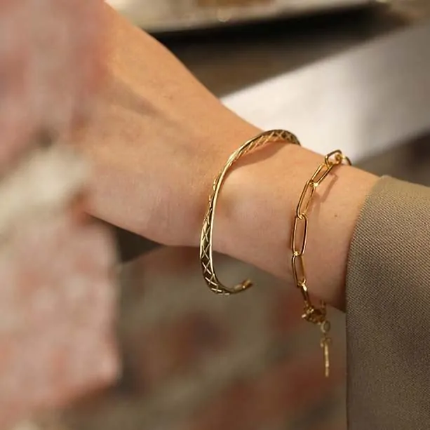 Hollow Chain 925 Sterling Silver Bracelet - Image 3