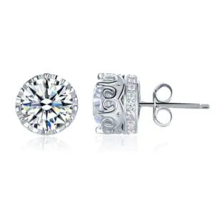 1.5 Carat Vintage Style Stud Earrings