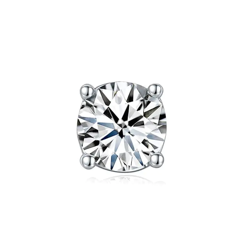 1 Carat Moissanite Diamond Men's Earrings (1 Piece) - Image 5