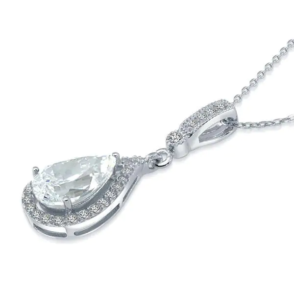 Tear Drop Pendant Necklace - Image 2