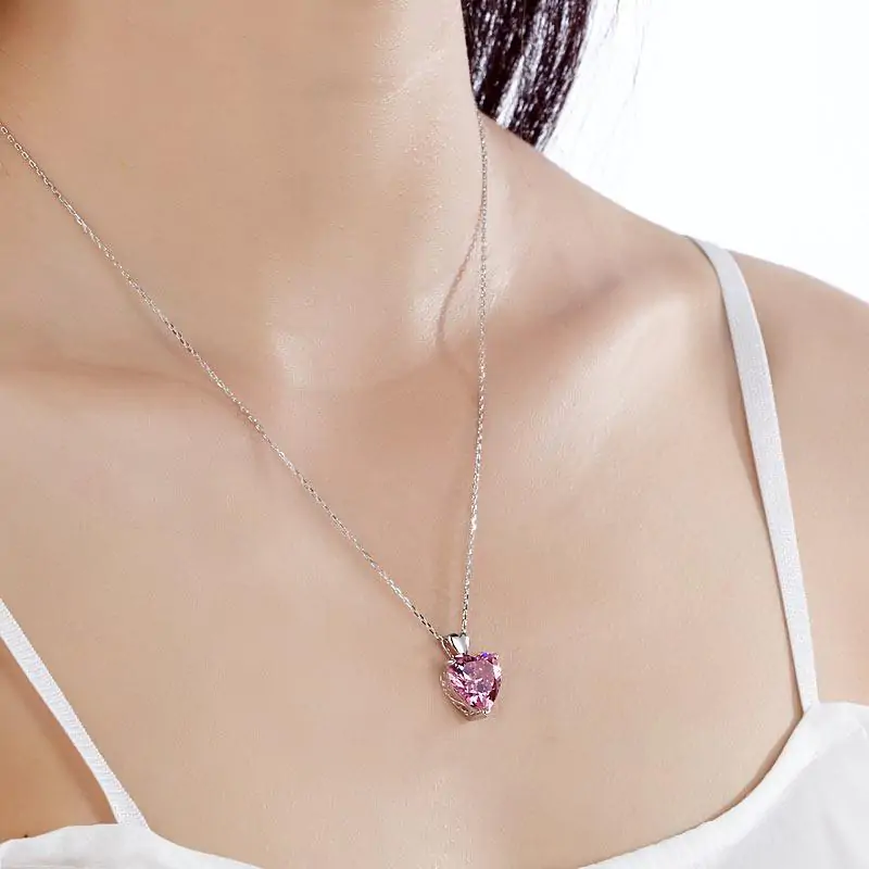 Silver Heart Pendant Necklace - Image 5