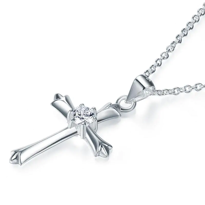 Kids Cross Pendant Necklace - Image 2