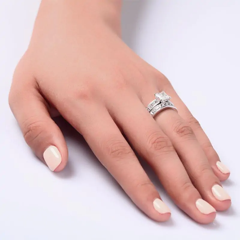 1 Ct Created Diamond Ring - Image 6