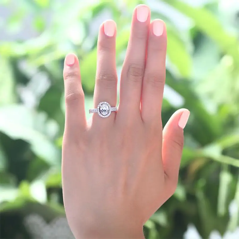 1.5 Carat Created Diamond Ring - Image 4