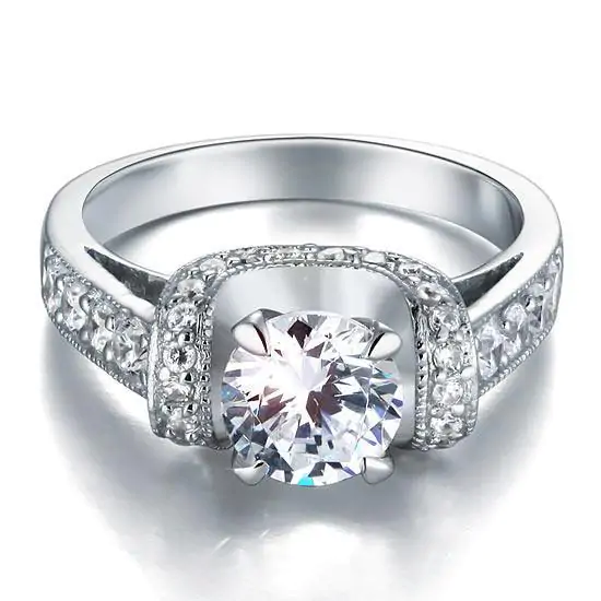 1.25 Carat Created Diamond Ring - Image 2