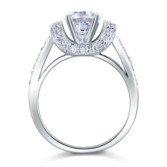 1.25 Carat Created Diamond Ring - Image 3