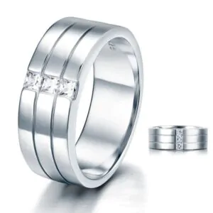 Created Diamond Men's Wedding Band