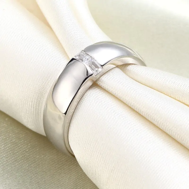 Men's Band Solid Sterling 925 Silver Ring - Image 5