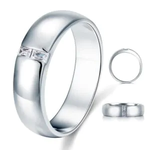 Men's Band Solid Sterling 925 Silver Ring