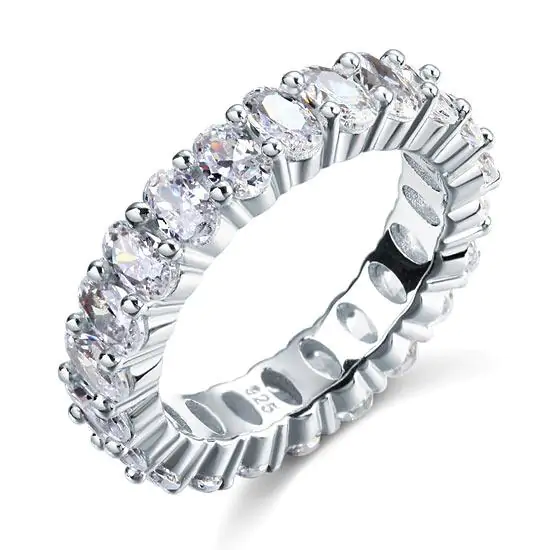 Oval Cut Solid 925 Sterling Silver Ring - Image 2