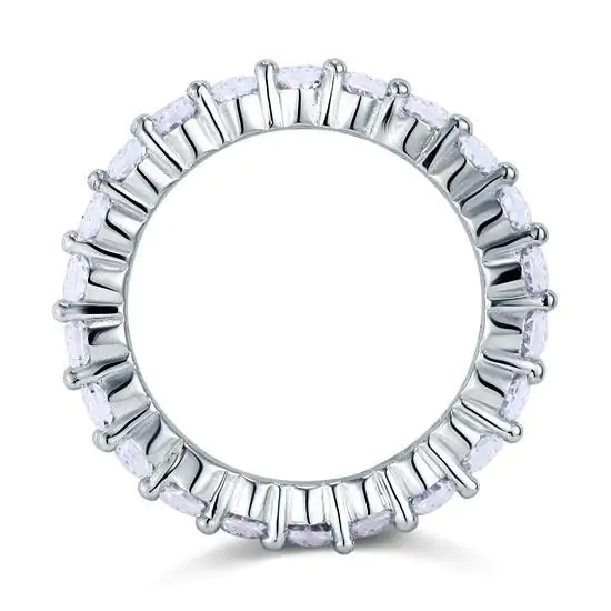 Oval Cut Solid 925 Sterling Silver Ring - Image 4