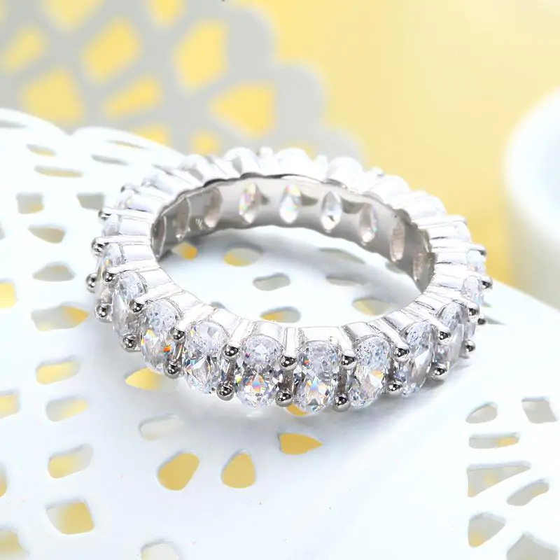 Oval Cut Solid 925 Sterling Silver Ring - Image 5