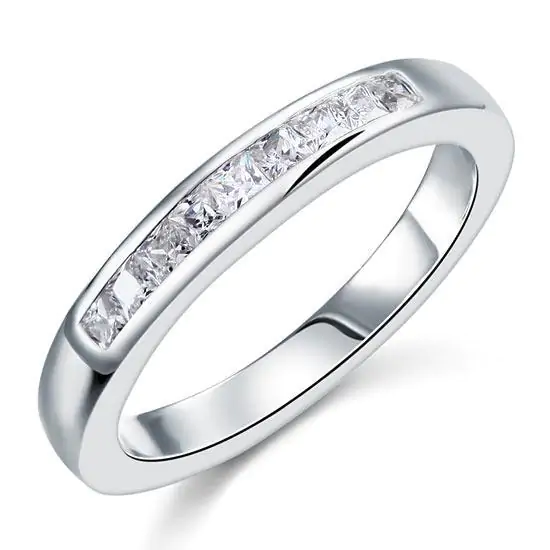 Channel Set Princess Cut Ring - Image 3
