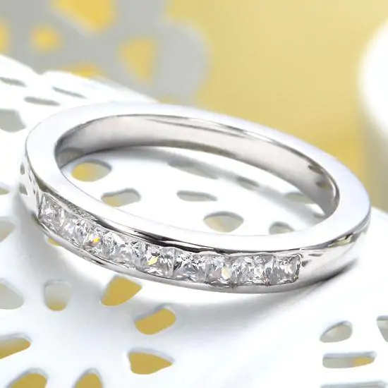 Channel Set Princess Cut Ring - Image 5