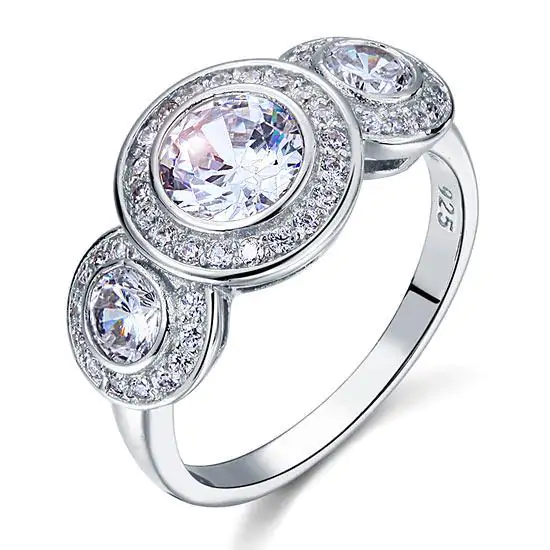 Art Deco 2.5 Carat Created Diamond Ring - Image 4