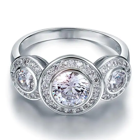 Art Deco 2.5 Carat Created Diamond Ring - Image 2