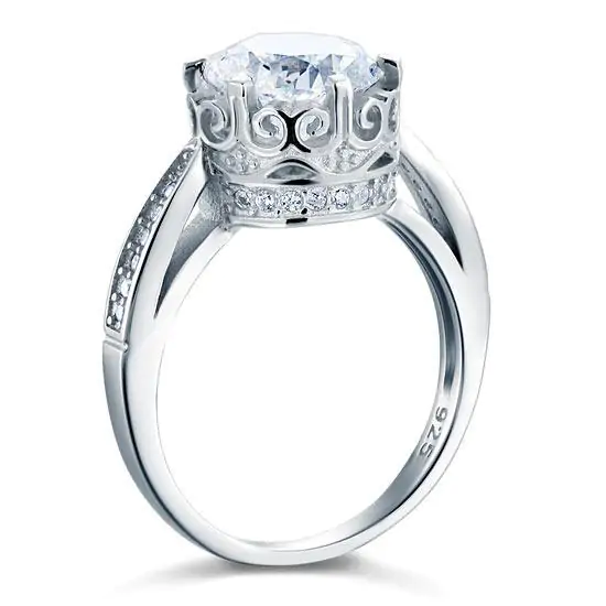 Vintage Style 2.5 Ct Solid 925 Sterling Silver Ring - Image 6