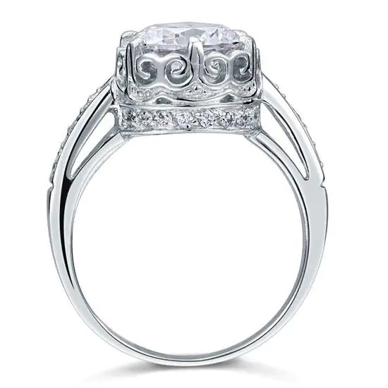 Vintage Style 2.5 Ct Solid 925 Sterling Silver Ring - Image 7