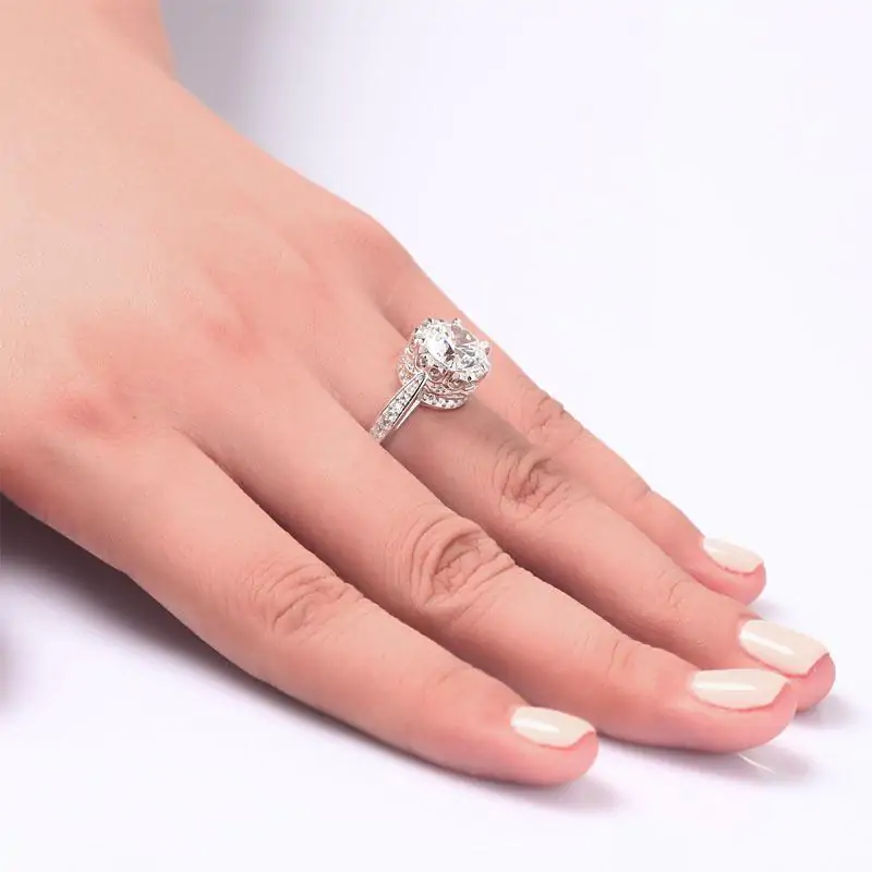 Vintage Style 2.5 Ct Solid 925 Sterling Silver Ring - Image 5