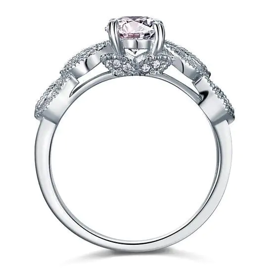 Vintage Style 1 Ct Solid 925 Sterling Silver Ring - Image 3