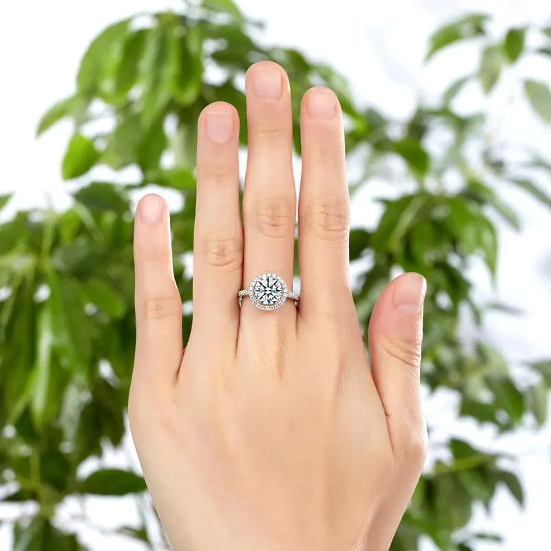 Rose Gold Plated Created Diamond Ring - Image 6