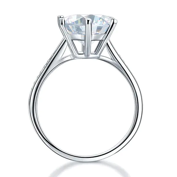 3 Carat Created Diamond Ring - Image 4