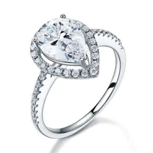 2 Ct Pear Cut Ring