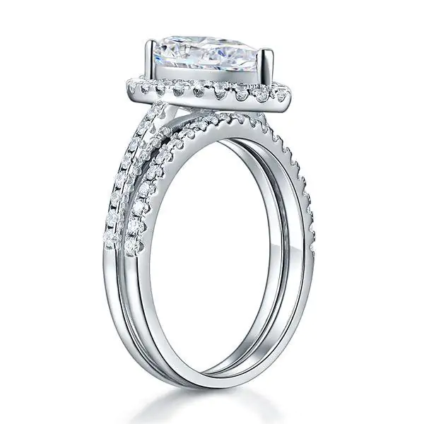 2 Ct Pear Ring Set - Image 6