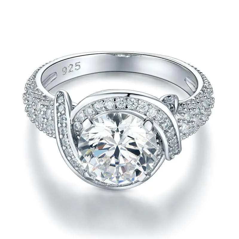 Vintage Style Art Deco Sterling Silver Promise Ring - Image 3