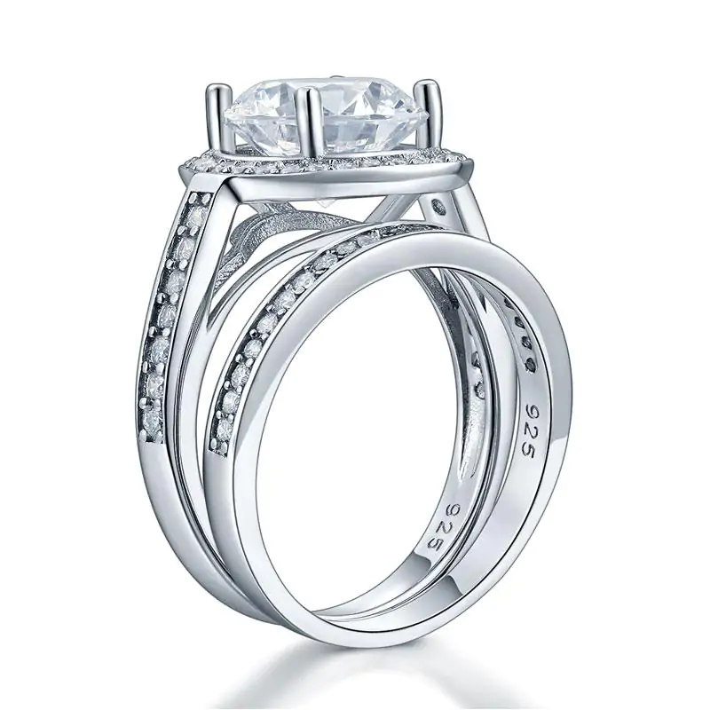 3.5 Ct Vintage Created Diamond Ring - Image 2