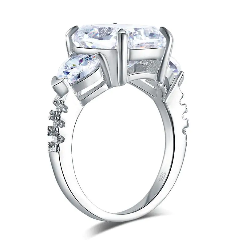 5 Carat Three-Stone Pageant Ring - Image 2