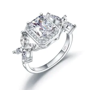 Pageant Solid 925 Sterling Silver Butterfly Ring