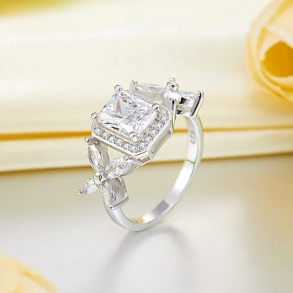 Pageant Solid 925 Sterling Silver Butterfly Ring - Image 5