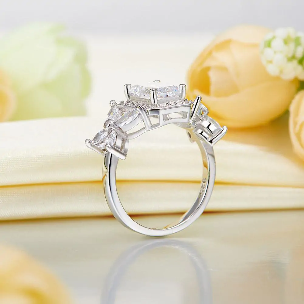 Pageant Solid 925 Sterling Silver Butterfly Ring - Image 6