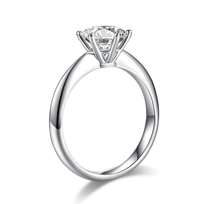 1.5 Carat Moissanite Diamond Solitaire Engagement Ring - Image 4