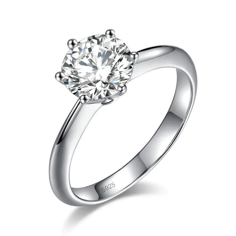 1.5 Carat Moissanite Diamond Solitaire Engagement Ring - Image 2