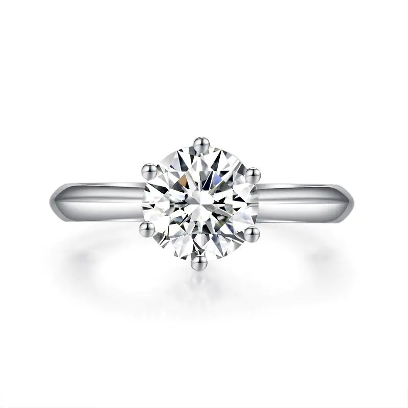 1.5 Carat Moissanite Diamond Solitaire Engagement Ring - Image 3