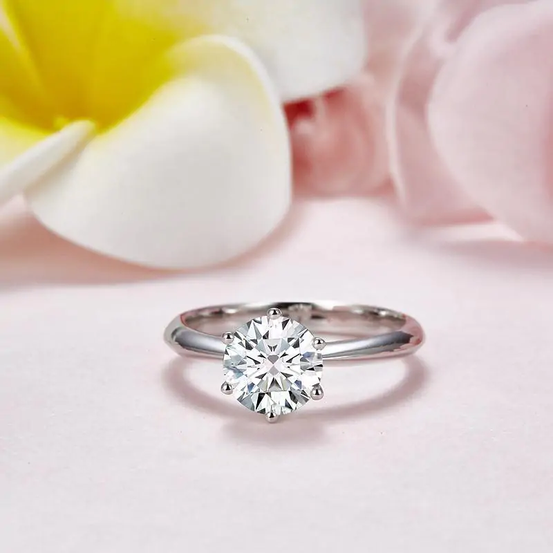 1.5 Carat Moissanite Diamond Solitaire Engagement Ring - Image 5